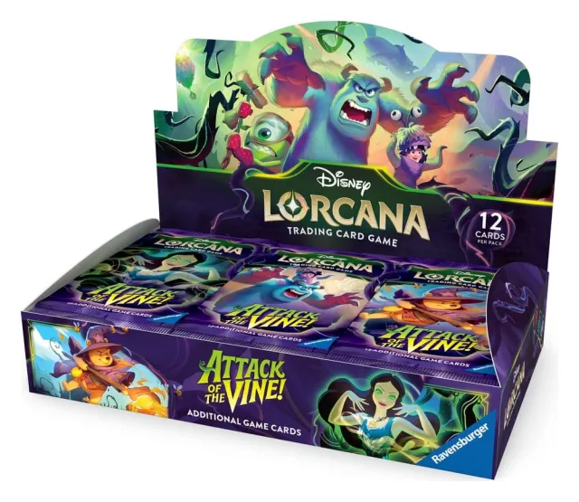 Disney Lorcana Attack of the Vine Booster Display